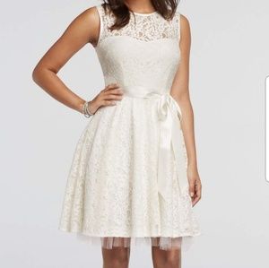 NWT Davids bridal lace fit and flare dress